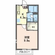 VILLA中島 Aの間取り画像
