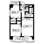 サンライズ八熊の間取り画像