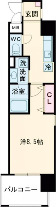 ヘスティア神戸の間取り画像