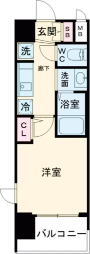 エステムコート三宮EASTIVザ・フロントの間取り画像