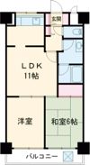 朝日パリオ東青梅の間取り画像