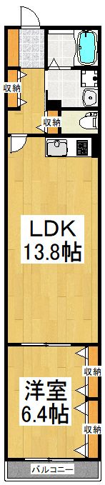 ドミールフジの間取り画像