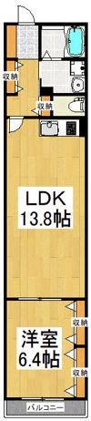 ドミールフジの間取り画像