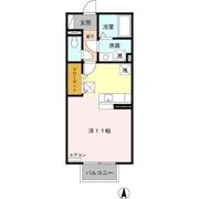 モナリエ竹成 Aの間取り画像