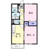 ビーチハイムkiwa Bの間取り画像