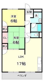 町屋ライフ Aの間取り画像