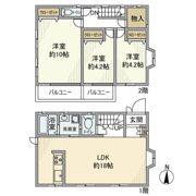 東宮下戸建の間取り画像