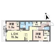 オーツーの間取り画像