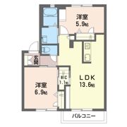 ブライト・コート Bの間取り画像