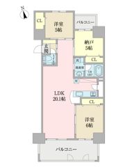 澄和レジデンス広島小町の間取り画像