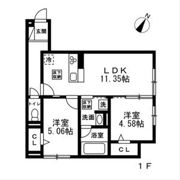 (仮)国立市谷保4丁目PJ 新築共同住宅A棟の間取り画像