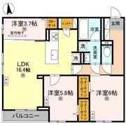 ココルトリシアの間取り画像