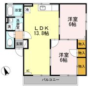 セジュールSHIGENO B棟の間取り画像