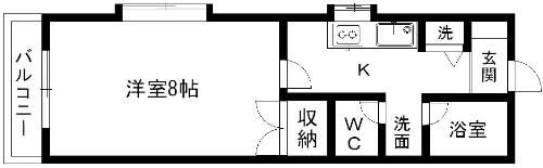 ベック12番館の間取り画像