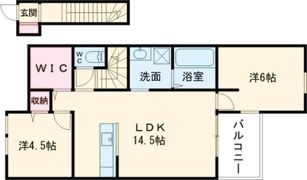 K-ideal荒尾ⅢBの間取り画像