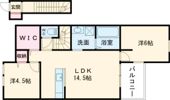 K-ideal荒尾ⅢBの間取り画像