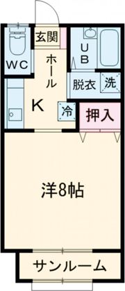 アーバんハイツAの間取り画像
