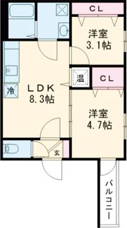 I maison Rhodonの間取り画像