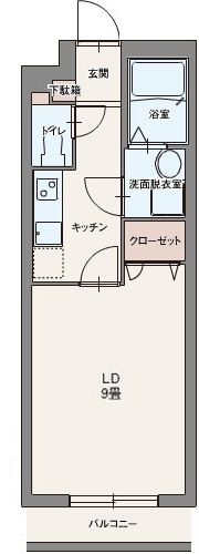 アロッジオ淵野辺Ⅰの間取り画像