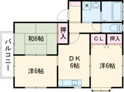 パーチェ江津Aの間取り画像
