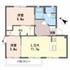 フレグランス牛川 Bの間取り画像