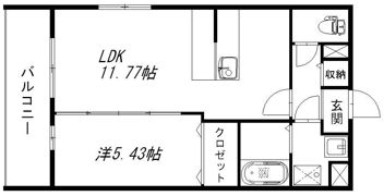 メゾンベールⅡの間取り画像