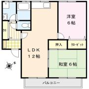 パピオン津福の間取り画像
