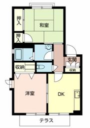 アディスひろのCの間取り画像
