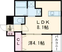 H-maison衣摺Ⅲの間取り画像