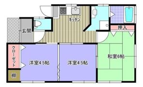 田村住宅3号棟の間取り画像