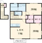エトワール上町 Aの間取り画像
