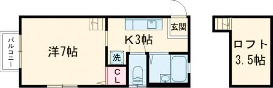 メゾン・アンヘレスの間取り画像