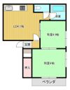 三堀荘の間取り画像