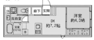 FABRIC 蒲田 west Residenceの間取り画像