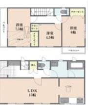 幸町4丁目戸建ての間取り画像