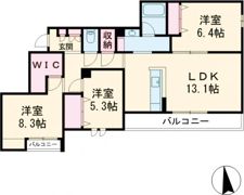 シャーメゾングラニテの間取り画像