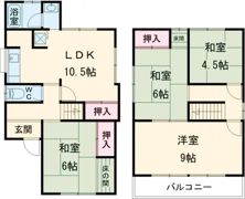 播磨町宮西戸建の間取り画像