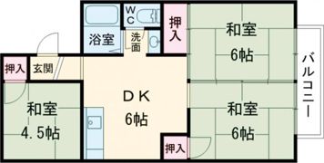 グリーンハイツの間取り画像
