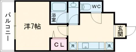 CITY SPIRE神戸元町 Ⅰの間取り画像