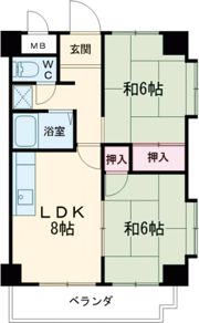 アビタシオン中崎の間取り画像