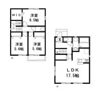 根戸戸建貸家 C棟の間取り画像