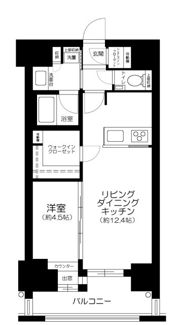 アスコットパーク日本橋浜町BISIKIの間取り画像