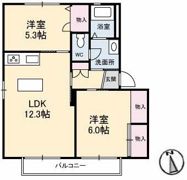 グリーンヒルズ A棟の間取り画像