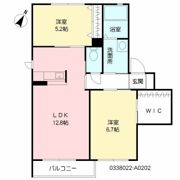 シャーメゾン茶屋の原II A棟の間取り画像