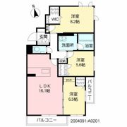 シャーメゾンステージ千代ヶ崎の間取り画像