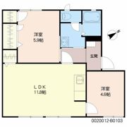カレッジヒルズ B棟の間取り画像