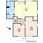 フィールドコート本城 D棟の間取り画像