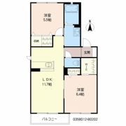 シャーメゾン吉田 B棟の間取り画像