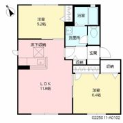 アベニール A棟の間取り画像