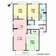 フェリーチェ学研台I C棟の間取り画像